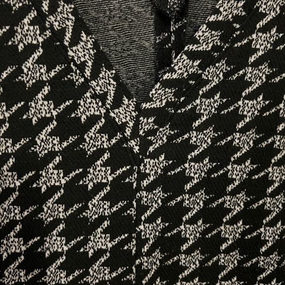 Grey and Black Houndstooth Short Winter Dress size Large - Picture 5 of 6